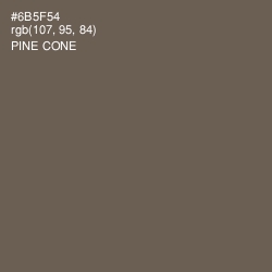 #6B5F54 - Pine Cone Color Image